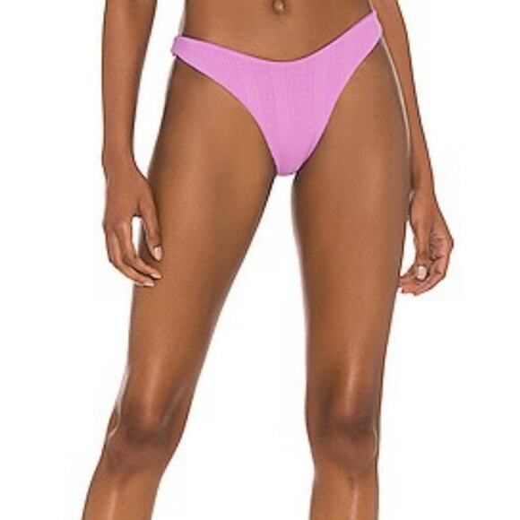 L*Space Cabana Bitsy Bikini Bottom in Rosebud Pink Size XL NWT Ribbed - Picture 1 of 5